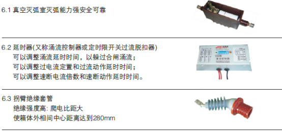 ZW20A-12型户外高压交流真空断路器主要元件图