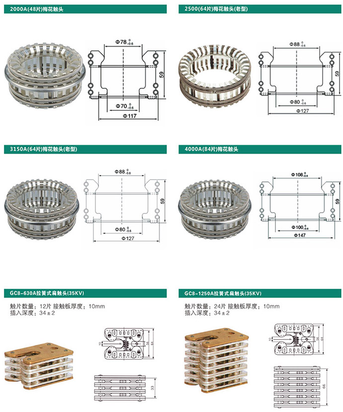 动触头系列产品展示